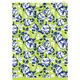 Blue Floral on Green Invitations Image 5 of 7